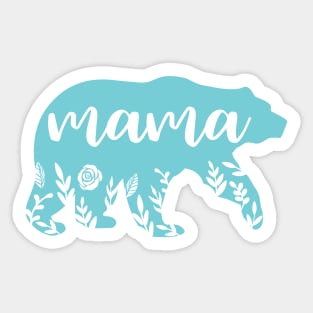 Mama Bear Silhouette Sticker